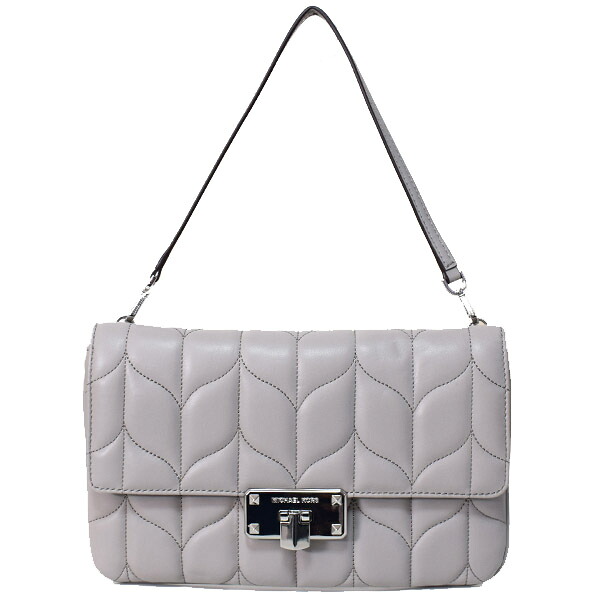 マイケルコース バッグ MICHAEL KORS レザー ペイトン キルティング 2way ショルダー クラッチ バッグ ペールグレー 35S9SP6C3L【ブランド 新品 送料無料 誕生日 記念日 お祝い プレゼント 正規 人気 安心 保証 ギフト 10倍 OUTLET 包装 即日発送】