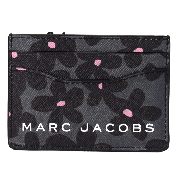 カードケース 名刺入れ Marc Jacobs マークジェイコブス サフィアーノ フラワー 財布 ケース カードケース フローラル 記念日 グレーマルチ ブランド Pvc プリント 花柄 名刺入れ M 新品 送料無料 誕生日 記念日 お祝い プレゼント 正規 人気 レディース 安心