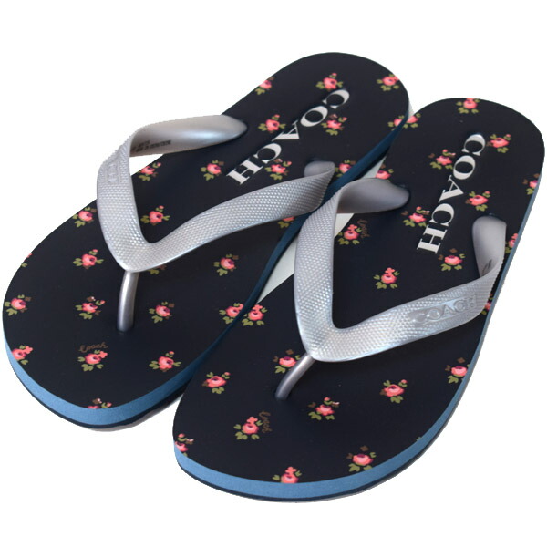 coach rubber flip flops