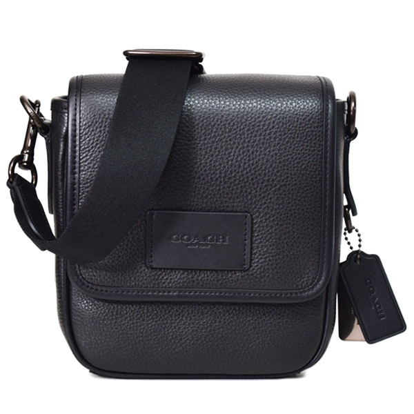 コーチ メンズ バッグ COACH レザー ルーカス ロゴ コンパクト 2WAY クロスボディ 斜め掛け メッセンジャー ショルダーバッグ ブラック CO914【ブランド 新品 送料無料 正規 人気 安心 保証 即日発送】