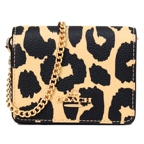 希少極美品】箱付き COACH ケース ミニポーチ ターンロック レザー