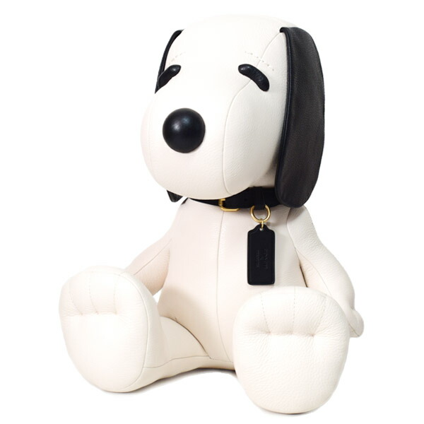 COACH PEANUTS スヌーピー シグネチャー　ぬいぐるみ　新品未使用 COACH Peanuts Snoopy Plush Leather doll Signature Free