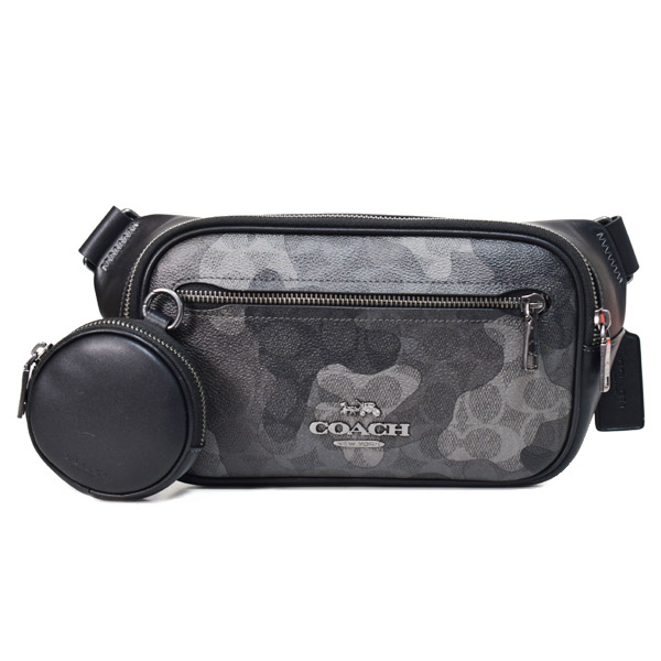 楽天市場】コーチ バッグ COACH レザー チェック ロゴ トラック ベルト