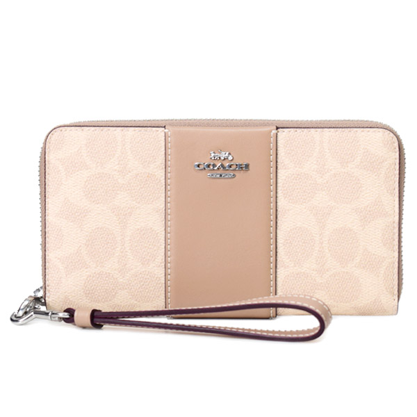コーチ職 長札入れ COACH 上塗り帆布 なめし革 名書き ロゴタイプ 縞模様 商品目録ネットボール ロング ジップ アラウンド 長札入れ 沙子×トープ CW947【新品 貨物輸送無料 生まれ落ちる日 置き目 一般受け 楽になること 引き受ける 差し上げ物 10倍 OUTLET 荷拵え 即日送りとどける 】
