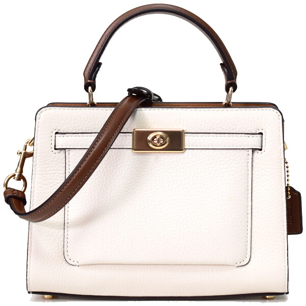 コーチ バッグ COACH レザー ミニ レーン ハンドル クロスボディ 斜め掛け 2WAY ショルダー ハンドバッグ チャーク&times;ペニーマルチ C8319【新品 送料無料 正規 安心 保証 包装 即日発送】｜ブランド専門店 パイクストリート