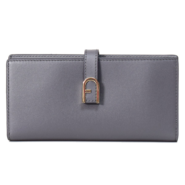 フルラ 長財布 FURLA レザー フロー ソイル スリム アーチロゴ コンチネンタル 二つ折り 長財布 ダークグレー WP00402【ブランド 新品 送料無料 誕生日 記念日 お祝い プレゼント 正規 人気 レディース 安心 保証 包装 即日発送 】｜ブランド専門店 パイクストリート