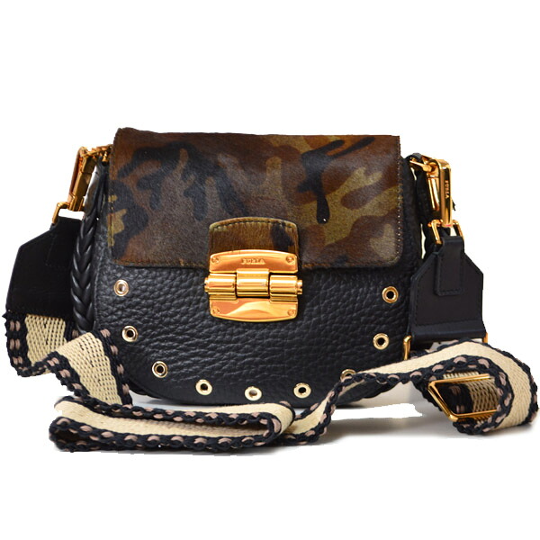 フルラ バッグ FURLA レザー ハラコ カモフラージュ 2way クロスボディ ショルダー ハンド バッグ ブラックマルチ 842348【ブランド 新品 送料無料 誕生日 記念日 お祝い プレゼント 正規 人気 レディース 安心 保証 包装 即日発送 】
