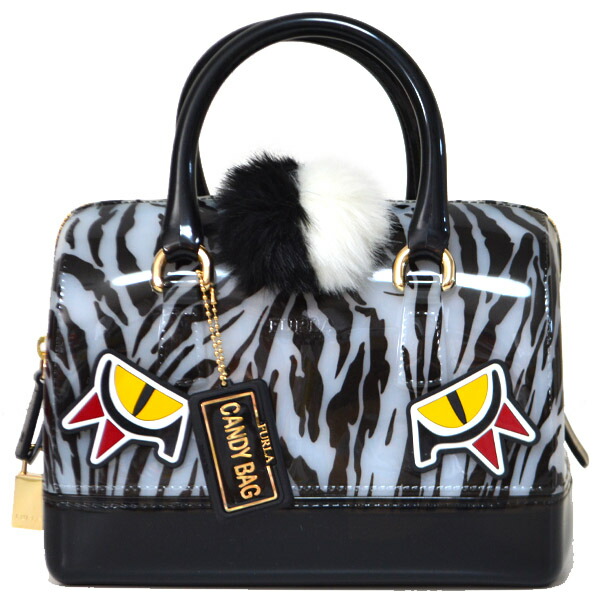 フルラ バッグ FURLA キャンディ ジャングル アニマル モチーフ レオパード ボストン ハンドバッグ ブラックマルチ 887926【ブランド 新品 送料無料 誕生日 記念日 お祝い プレゼント 正規 人気 レディース 安心 保証 包装 即日発送 】