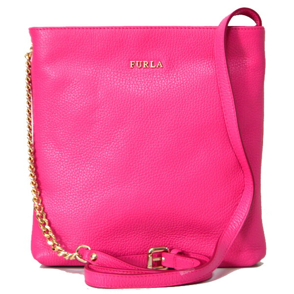 フルラ バッグ FURLA レザー チェーン クロスボディー 斜めがけ ショルダー バッグ ピンク 220748【ブランド 新品 送料無料 誕生日 記念日 お祝い プレゼント 正規 人気 レディース 安心 保証 包装 即日発送 】