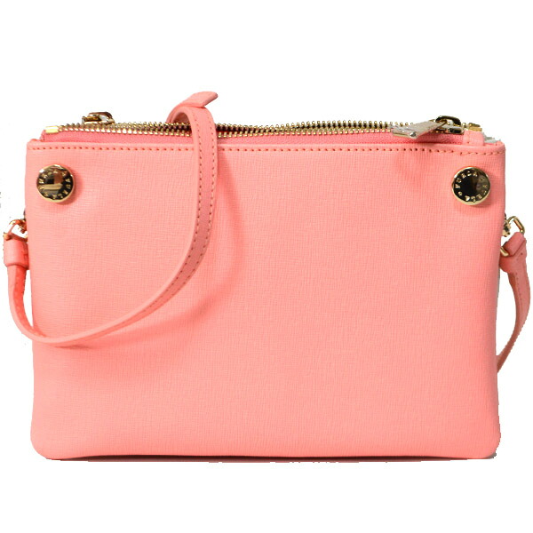 フルラ バッグ FURLA パイパー コーティング レザー クロスボディ ミニショルダー ポシェット ホワイト×ライトピンク 266553【ブランド 新品 送料無料 誕生日 記念日 お祝い プレゼント 正規 人気 レディース 安心 保証 包装 即日発送 】