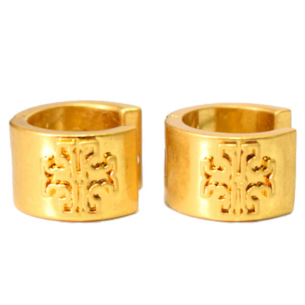 トリーバーチ ピアス TORY BURCH ブリテン ハギーズ ロゴ リング イヤリング 巾着付き ピアス ゴールド 134832【ブランド 新品 送料無料 誕生日 記念日 お祝い プレゼント 正規 人気 レディース 安心 保証 ギフト 10倍 OUTLETアウトレット レディース】