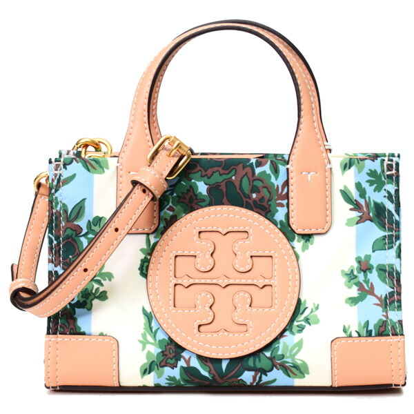 楽天市場】トリーバーチ バッグ TORY BURCH レザー エラ 花柄 ロゴ ミニ トート 2way クロスボディ 斜め掛け ショルダー  ブラウンフローラル デイジーボーダー 140095【ブランド 新品 送料無料 正規 人気 安心 保証 即日発送 ギフト プレゼント 誕生日  アウトレット 