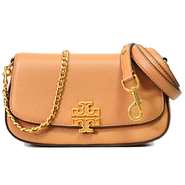 トリーバーチ バッグ TORY BURCH ぺブルレザー ブリテン コンバーチブル 2way フラップ チェーン ショルダー 斜めがけ クロスボディ バッグ ティラミス 138772【ブランド 新品 送料無料 正規 人気 安心 保証 10倍 OUTLET アウトレット ギフト プレゼント 誕生日 レディース】|ブランド専門店 パイクストリート