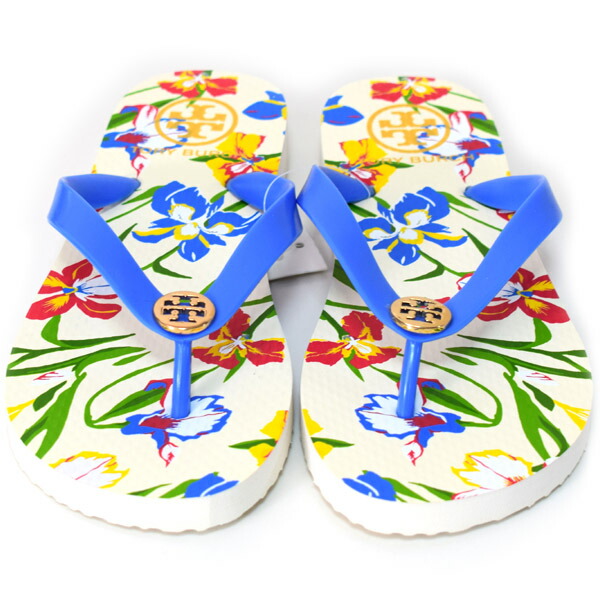 トリーバーチ 靴 TORY BURCH ラバー アイリス柄 花柄 フラワー フローラルプリント ロゴ ビーチ サンダル ホワイト×ブルーマルチ 7M 90008651-497【ブランド 新品 誕生日 記念日 お祝い プレゼント 正規 人気 レディース 安心 保証 包装 即日発送 代引無料 】 トリーバーチ 靴 TORY BURCH ラバー アイリス柄 花柄 フラワー フローラルプリント ロゴ ビーチ サンダル ホワイト×ブルーマルチ 7M 90008651-497【ブランド 新品 誕生日 記念日 お祝い プレゼント 正規 人気 レディース 安心 保証 包装 即日発送 代引無料 】