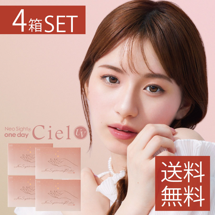 アイレ ネオサイトワンデーシエルUV (30枚入)×4箱 【ポイント20倍】 Neosight 1day Ciel UV【送料無料】 ( ワンデー ナチュラル 自然 シエルUV カラコン カラーコンタクト コンタクト 度あり 度なし )