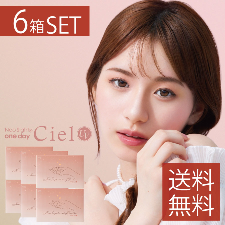 【ポイント20倍】アイレ ネオサイトワンデーシエルUV（30枚入）×6箱 Neosight 1day Ciel UV【送料無料】 ( ワンデー ナチュラル 自然 シエルUV カラコン カラーコンタクト コンタクト 度あり 度なし )