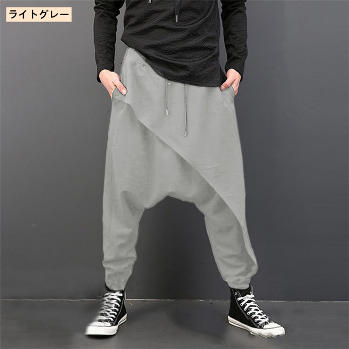 楽天市場 サルエルパンツ メンズ ガウチョパンツ ワイドパンツ ロングパンツ 袴パンツ サルエル パンツ サルエルパンツ リラックス ウエストゴム ヒップホップ メンズ ズボン ダンス エスニック 大きいサイズ アラジンパンツ ファーステップ