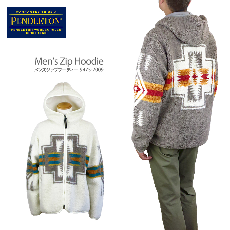 pendleton wool zip hoodie