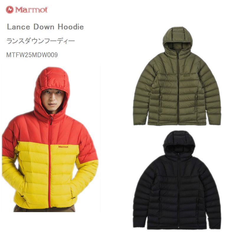20％OFF MARMOT モルモット  落ち込む上衣 パーカー  MTFW25MDW009 ランスダウンフーディー Lance Down Hoodie Z252