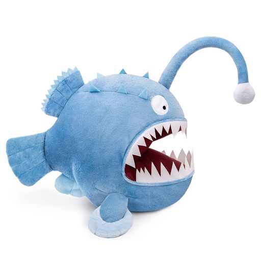 リアルなアンコウぬいぐるみかわいいアンコウのおもちゃ海の生物青アンコウぬいぐるみ子供の誕生日プレゼントシミュレーションシリーズ...