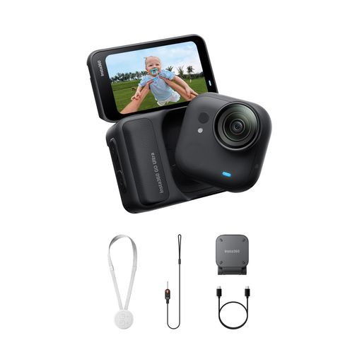 【高梨沙羅さん愛用】Insta360 GO Ultra 押し並べて版 黒いこと | vlog 写真器 衣嚢から領域が変わる 軽さ 動き写真器 小型