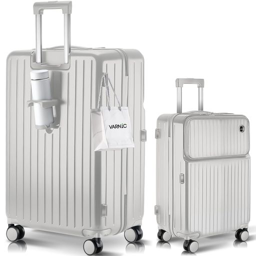 [VARNIC] 旅行バッグ とっ始め開けっ広げ式 多役立つこと キャリーバッグ USB界面付き添い人 優勝杯保持者付き添い人 持ちはこび入れもの 三座標軸自然調整キャリバー ABS+マイコン 超軽さ 耐衝撃 振りまわす助け出す 静音 360度回転させる ダブ…