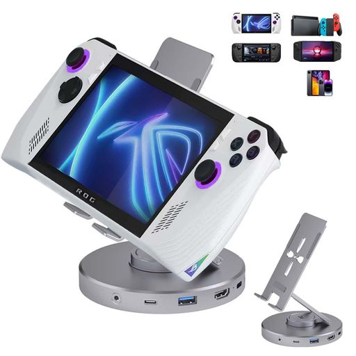 ♪RogAlly対応 ドッキングステーション 10in1 デュアルファン冷却 Amazon.co.jp: Rog Allyドック対応ドッキングステーション、10