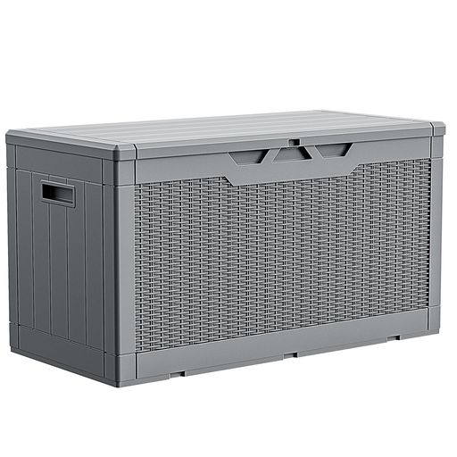 Petnniko 物置 屋外 収納 ケース ボックス ベランダ収納 ベンチ 収納 防水 耐候 380L大容量 幅123*奥行57*高さ62cm 大型収納ボックス 屋外用 コンテナ ベンチストッカー 屋外収納 ガーデン収納 ベ&hellip;｜ハピナイス　店