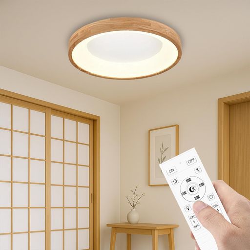 LED上昇限度ともし火和風和室4~6畳生まれながら木製遠隔操作付き添い人ledシャンデリヤともし火30W無座標軸調光調色常夜灯流行り物タイマー役立つこと記憶装置役立つこと上下発しる引掛対応天井照明装置手道具寝部屋御茶の間ともし火知識人…