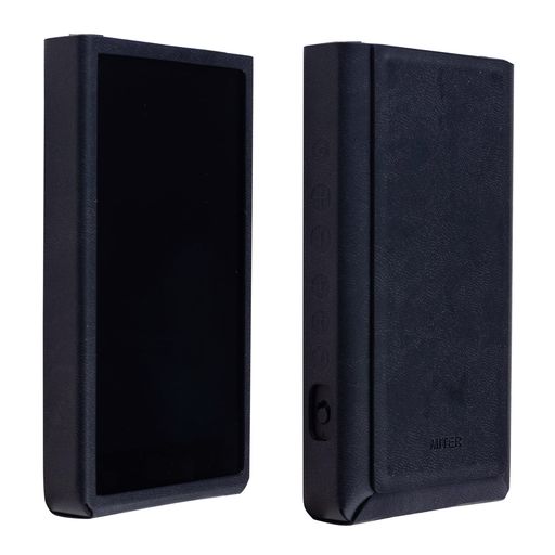 MITERケースソニーウォークマンSonyWalkmanNW-ZX707ZX706用手作りのイタリア製PUなめし革取りまかなうCaseCoverforZX700(Black)