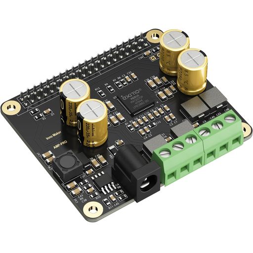 InnoMakerオーディオアンプ2x80Wピーク出力クラスDHiFiAMPProHat、192kHz/24bitMA12070P搭載、RaspberryPi543B+PiZero対応