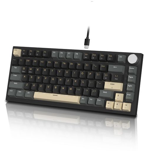 MAMBASNAKExATTACKSHARKK85ラピッド銃の引き金積み上げる有線75%RGBPBTカラーマッチングゲームメカニカルキーボードー磁気ゲーミングキーボードゲーミングキーボードストローク合わせる可pbt足がかり旗がしら