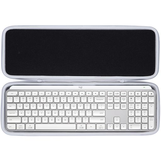 Lebakort収納ケースと互換性のあるLogicool(ロジクール)MXKEYSKX800MXKEYSSKX800sBluetoothワイヤレスキーボード(オフホワイトケース)