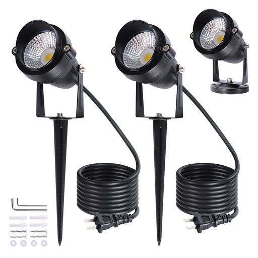 LEDクリップライトフレキシブルアーム防雨防水型電球色2700K7W小型看板照明屋外屋内兼用led器具店舗用防雨延長コード3m看板用ライト作業用クリップランプ1個入(ガーデンライト2個入昼光色…