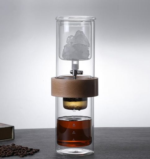 Gugridaウォータードリッパーコーヒーサーバー水出しコーヒーポット冷萃コーヒーポットアイスドリップコーヒーメーカーハンドドリップポットアイスドリップポットエスプレッソ手作り(…