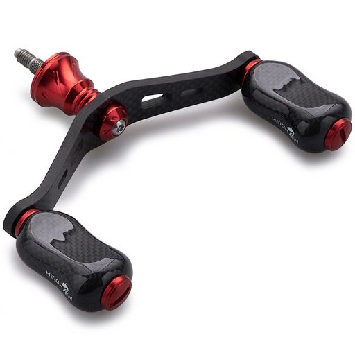 HEIGHTEN90mmリールハンドル21mmカーボンノブ搭載シマノダイワ通用1.5Kカーボン製ハンドルスピニングリール用GourdSeries(レッド)(HT14202) 7,320円