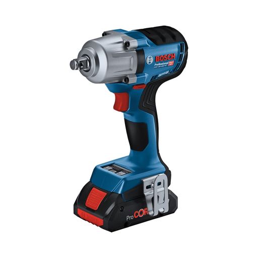 BoschProfessional(ボッシュ)18Vコードレスインパクトレンチ(5.0Ah蓄電池2個・申し受ける器・コネクティビティチップ・ケース付き添い人)GDS18V-450HC雄捩子中毒者締め高外し・タイア取り替えっこ