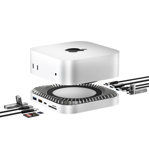 MacMiniM4対応ハブRayCueUSB-Cハブ10-in-1-NVMeSSD拡張機能搭載HDMI4K60HzUSB-CデータポートMicro/SDカードスロットUSB-A(10/5Gbps)ヘッドホンジャックポート