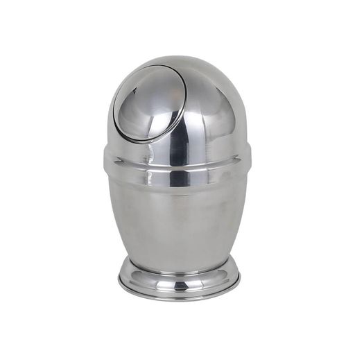 ダルトン(Dulton)紙くずかごしろがね色S1.5Lアルミニウムダストボックス鏡面完成光輝つやフタつき屑入れ置き型勝手もと洗面台室内高さ245粍φ155mmNB-0629S/MFALUMINUMDUSTBIN