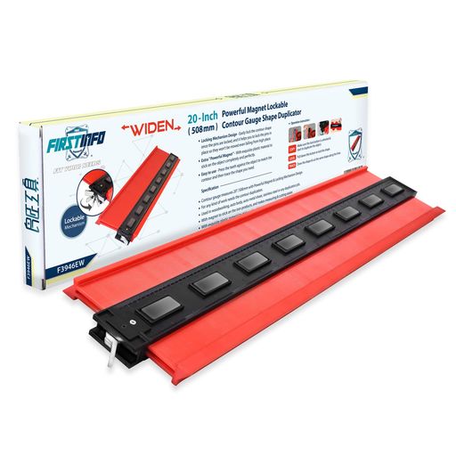 良匠 FIRSTINFO TOOLS 幅広 型取りゲージ 大型 500mmx130mm ロック付き｜ハピナイス　店
