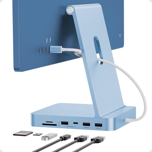 PULWTOP 7 in 1 USB C ハブ iMac 24インチ 2021/2023/2024専用 iMac M1/M3/M4 アクセサリー USB Hub ハブ M.2 NVMe SSDスロット搭載 (SSD含まない) 1 x USBC 3.2|ハピナイス 店