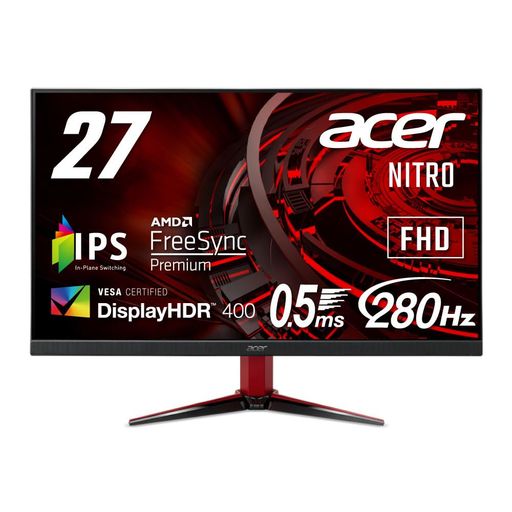 AcerNitroゲーミングモニター27inIPS非光輝盛りだくさん固定ディスク0.5ms240HzHDMI(280HzDisplayPort/大層らしい時辰儀)AMDFreeSyncPremiumVESADisplayHDR400