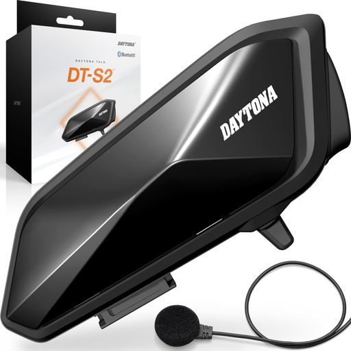 デイトナ(Daytona) バイク インカム 15時間連続使用 スマホ通話対応 防水 Bluetooth5.1 ワイヤーマイク付属 DT-S2(DTエスツー) 1台 25050｜ハピナイス　店