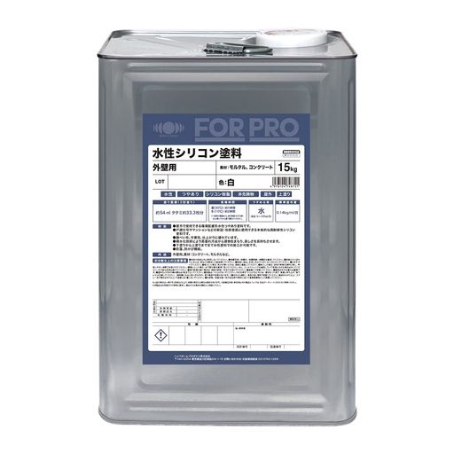 ニッペペンキ絵の具FORPRO水溶性ケイ素樹脂絵の具15kg白水性つやあり室外日本製4976124748721