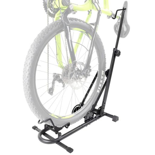 CyclingDealアップライトバイクスタンド-割り増し金品等垂直方向\u0026気泡管水準器合わせる能力のある銀輪フロアパーキングラック-MTB読み込む自動二輪車納める用-最大限度29in車輪大きさ-シートポストスタビライザーVer…