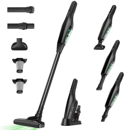 掃除機 コードレス【15000pa強力吸引・45分連続静音稼働】スティック ハンディクリーナー 小型軽量 Type-C充電 HEPA多重濾過 2種類モード切替 4種類ノズル 電量指示ライト 収納スタンド付き &hellip;｜ハピナイス　店