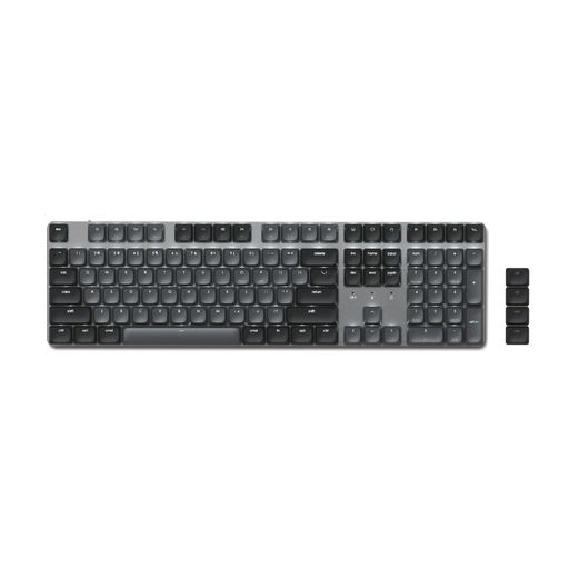 Satechi SM3 メカニカルキーボード、ホワイトLEDバックライト & テンキー搭載 108キー フルサイズ、MacおよびWindows用 有? & Bluetoothキーボード - ダークグレイ/グレイ (US-QWERTY配列)|ハピナイス 店