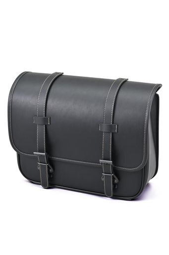 ヘンリービギンズ(Henly Begins) デイトナ バイク サイドバッグ 12L 瞬間装着 EXタッチ ワンタッチサドルバッグ DHS-61 プレーン/ブラック 49503｜ハピナイス　店