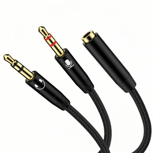 楽天市場】3.5mm4極3極変換ケーブルイヤホンジャック二股オーディオ