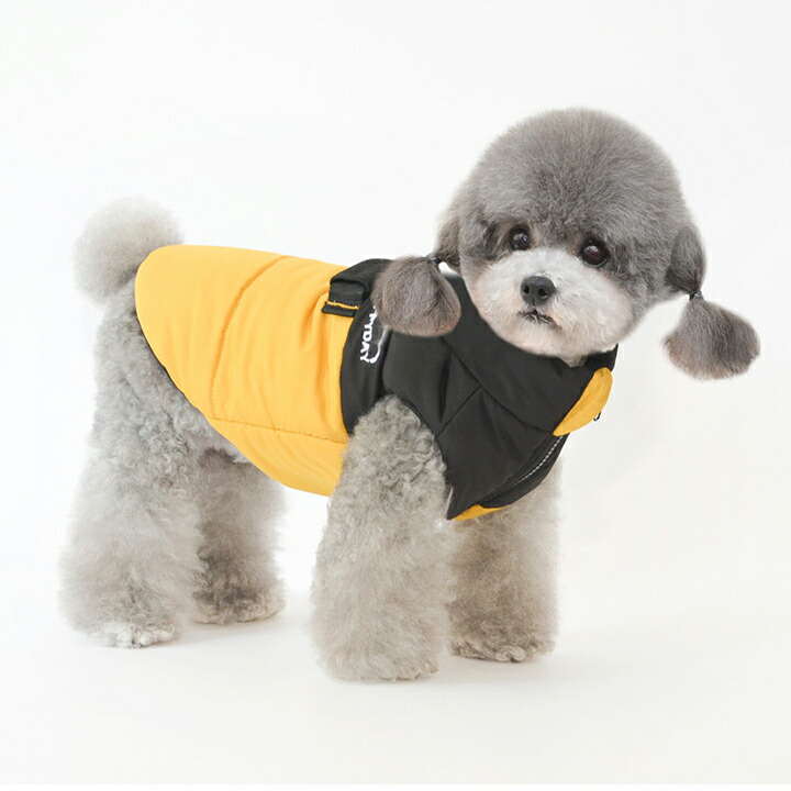 犬服 犬 冬 重ね着 ジャケット 中型犬 オシャレ 小型犬 中綿 無地 ドッグウェア コート ベスト 防寒着